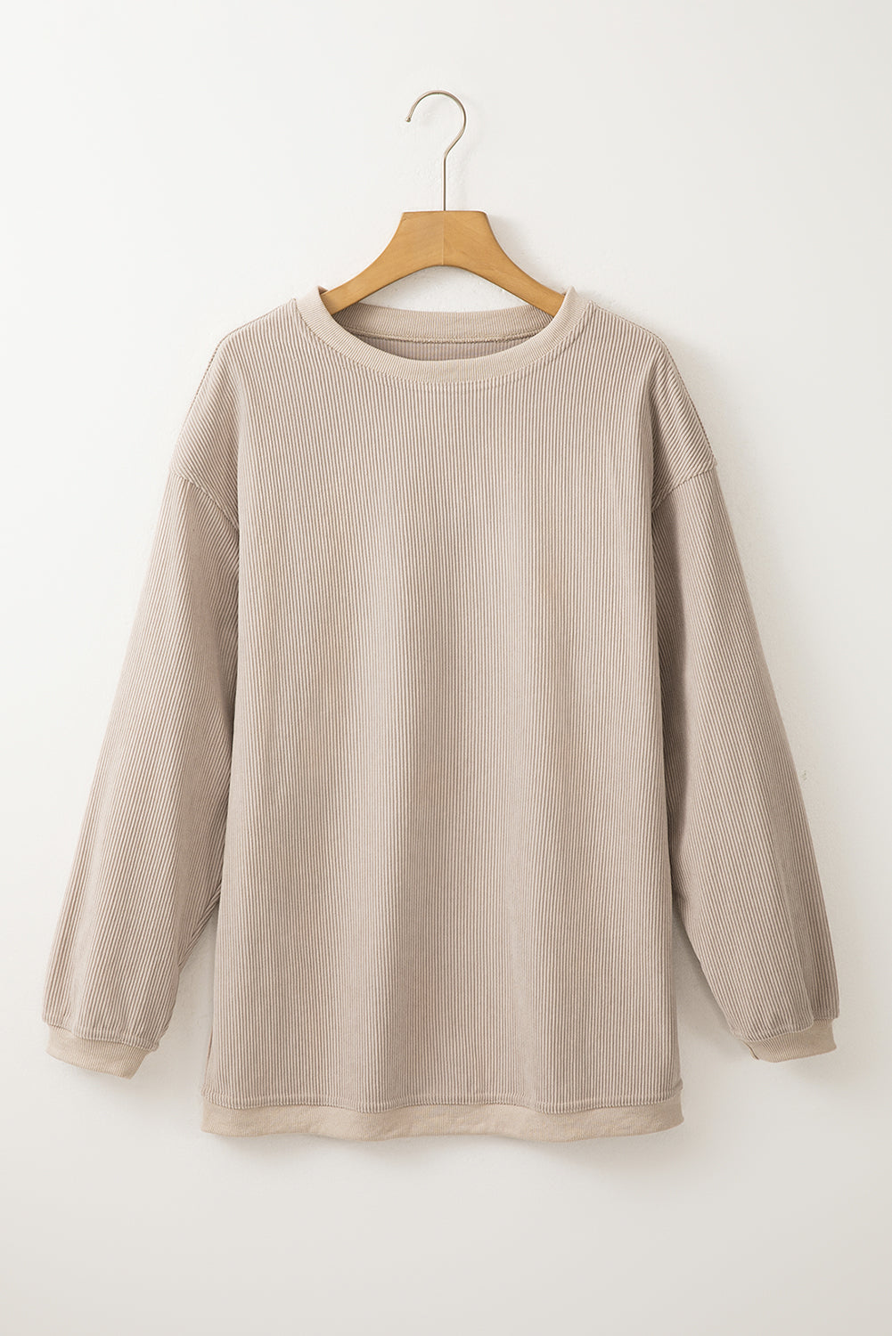 Orange Thanksgiving Thankful Casual Ribbed Corded Sweatshirt