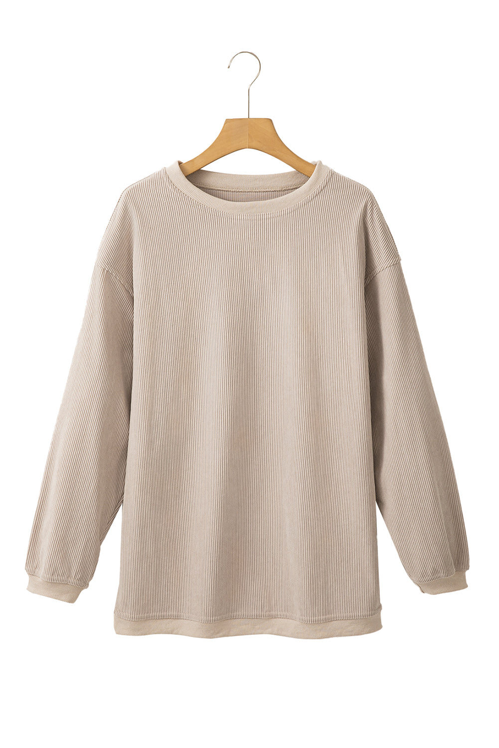 Orange Thanksgiving Thankful Casual Ribbed Corded Sweatshirt