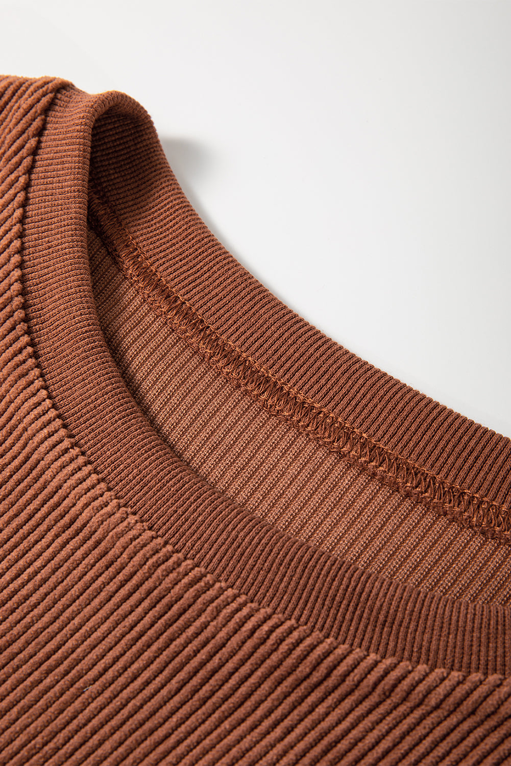 Orange Thanksgiving Thankful Casual Ribbed Corded Sweatshirt