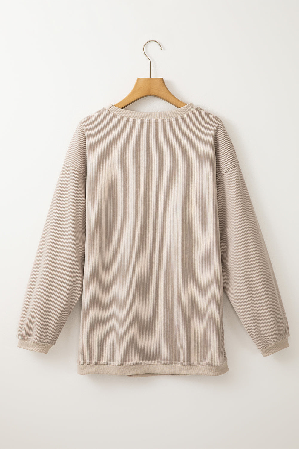 Orange Thanksgiving Thankful Casual Ribbed Corded Sweatshirt