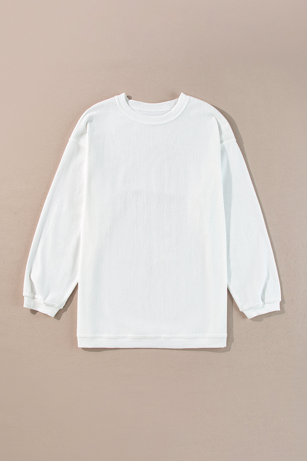Orange Thanksgiving Thankful Casual Ribbed Corded Sweatshirt