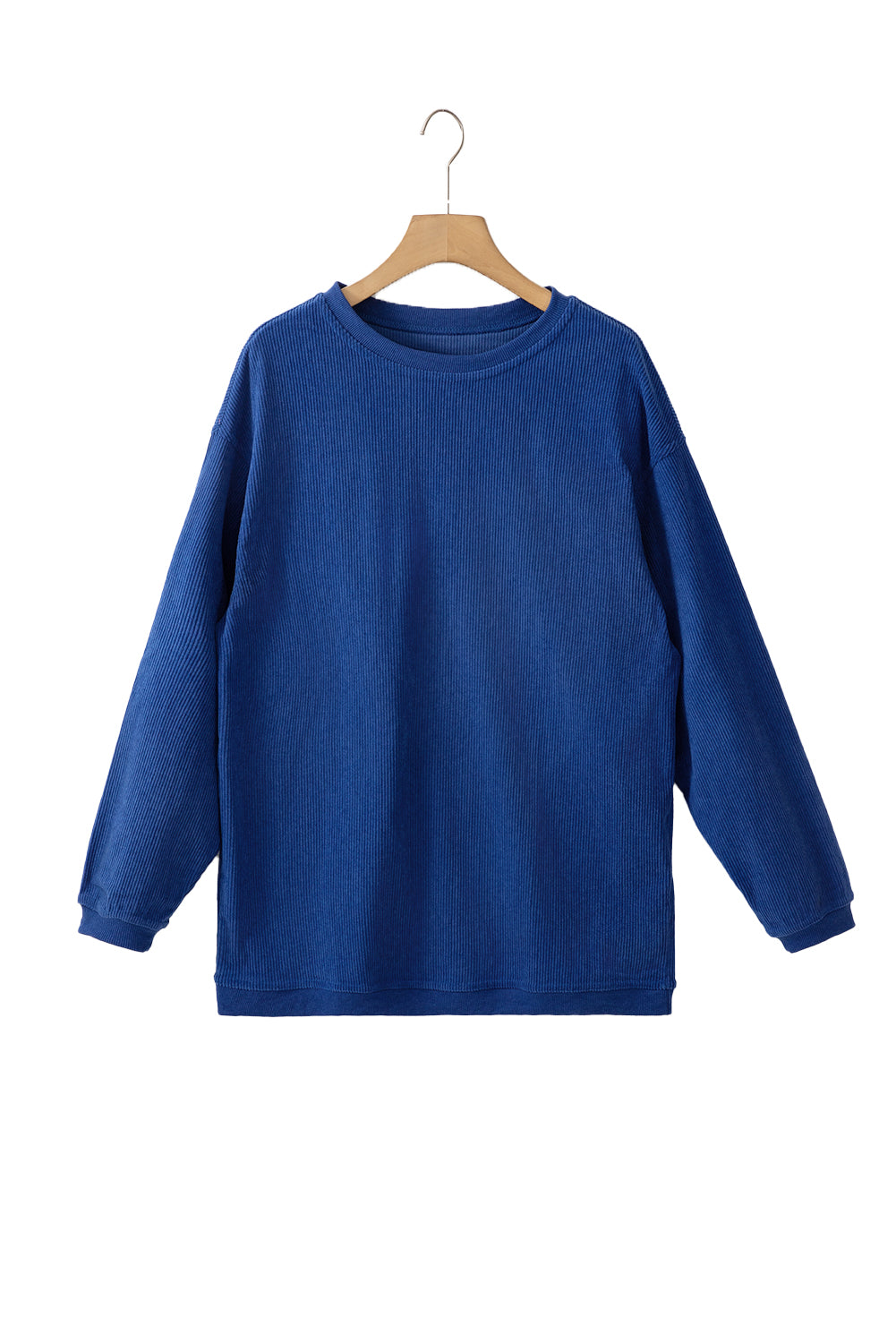 Orange Thanksgiving Thankful Casual Ribbed Corded Sweatshirt