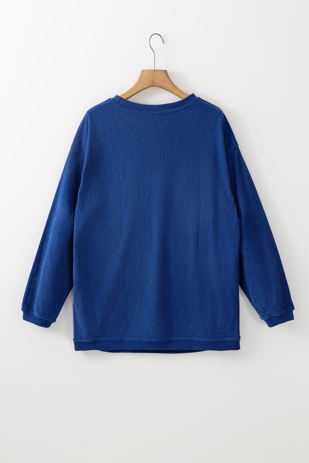 Orange Thanksgiving Thankful Casual Ribbed Corded Sweatshirt
