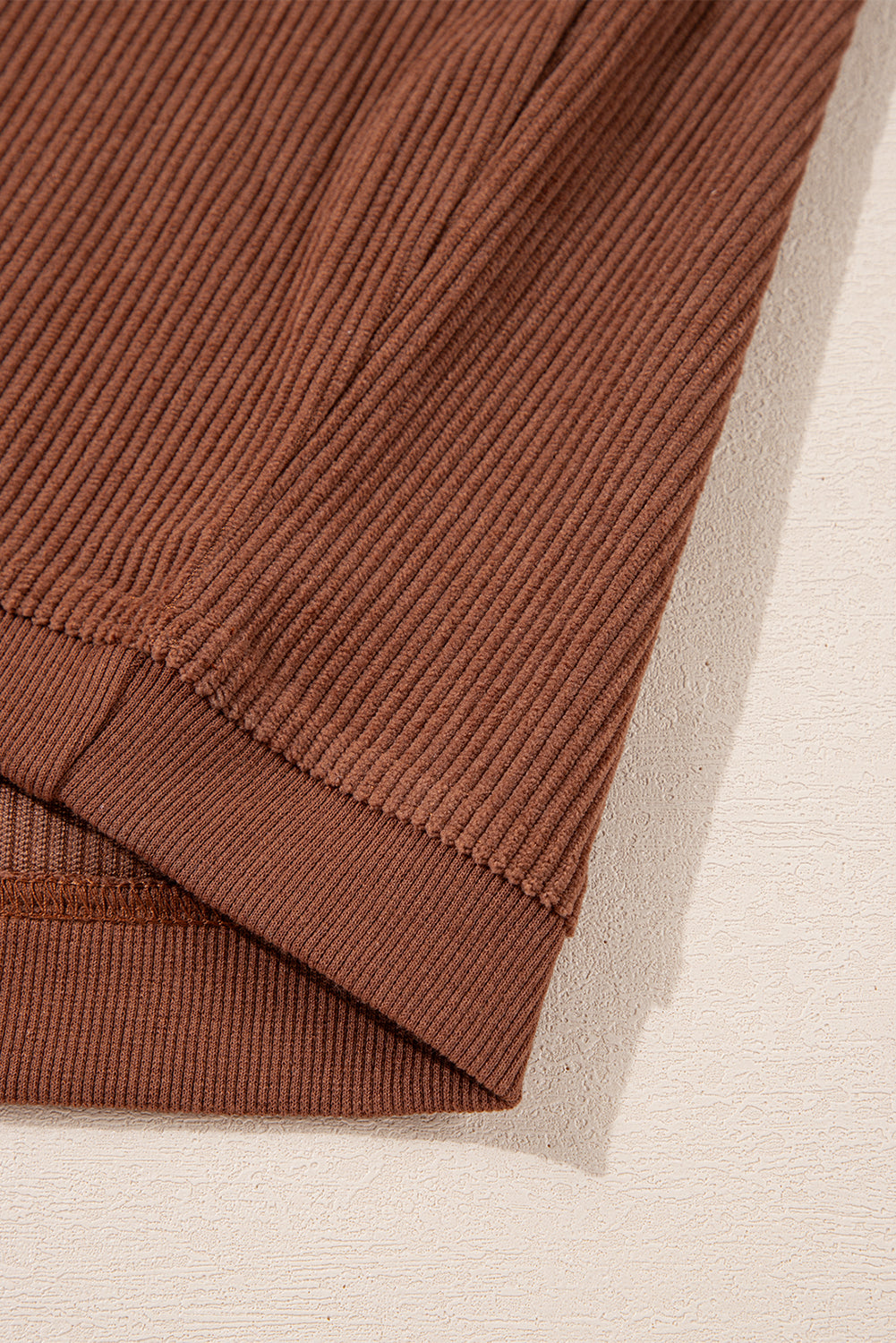 Orange Thanksgiving Thankful Casual Ribbed Corded Sweatshirt