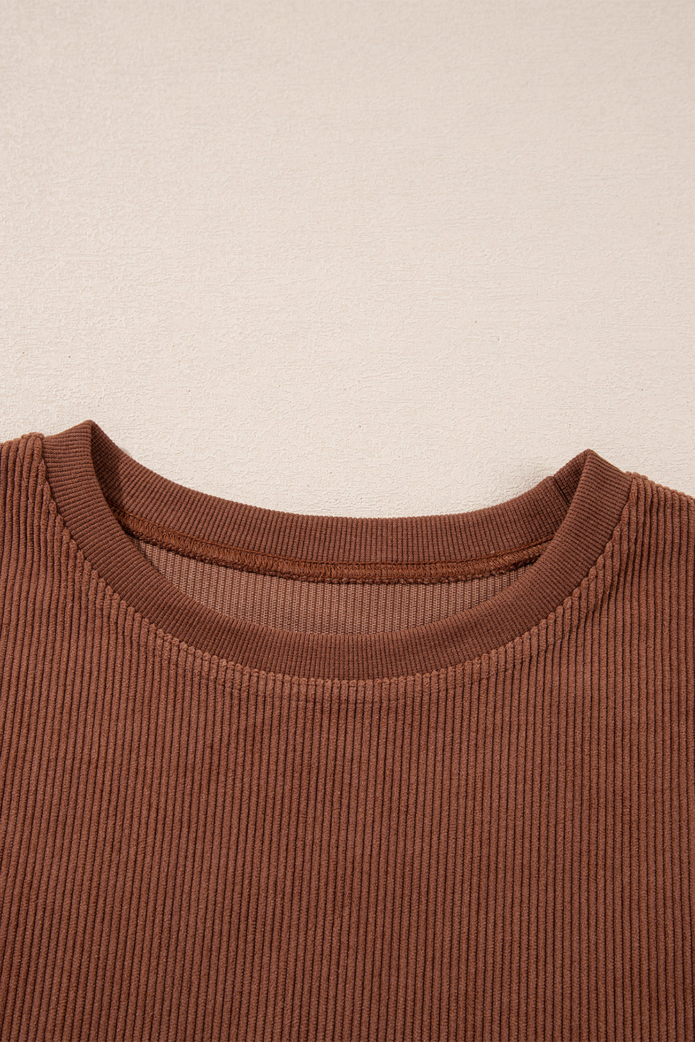 Orange Thanksgiving Thankful Casual Ribbed Corded Sweatshirt