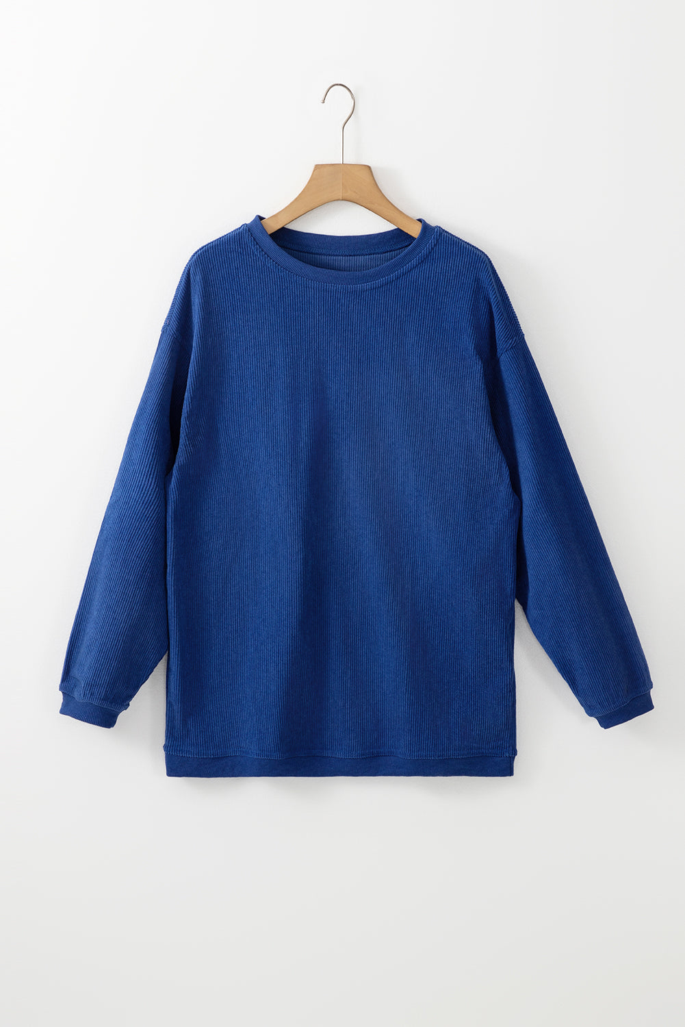 Orange Thanksgiving Thankful Casual Ribbed Corded Sweatshirt