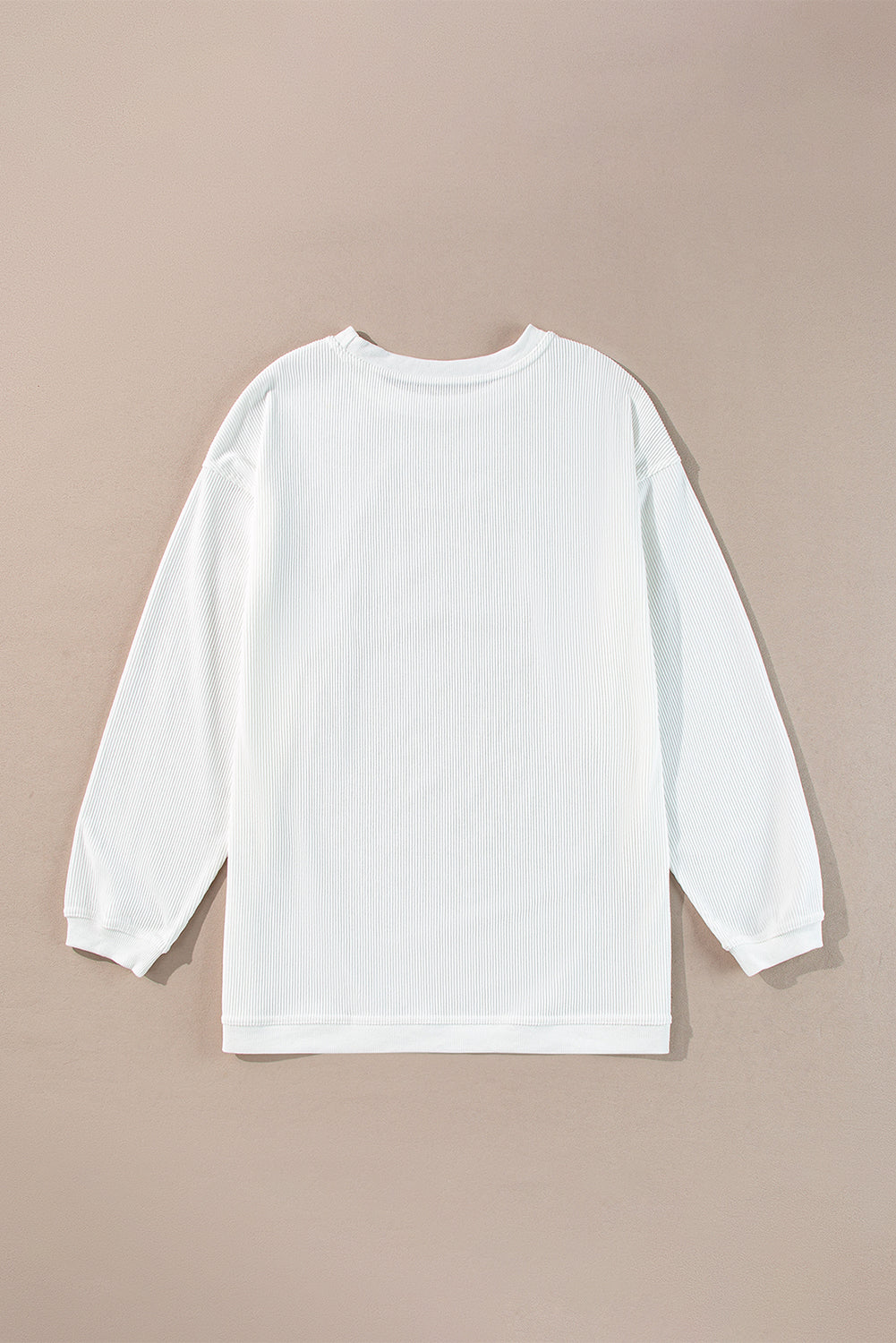 Orange Thanksgiving Thankful Casual Ribbed Corded Sweatshirt
