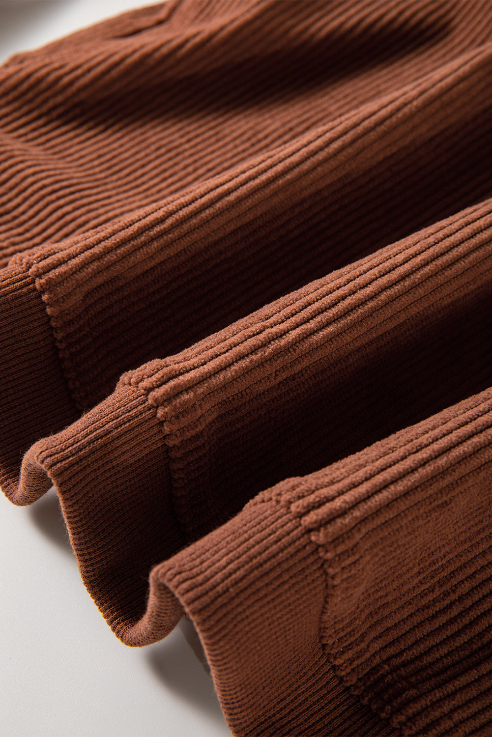 Orange Thanksgiving Thankful Casual Ribbed Corded Sweatshirt