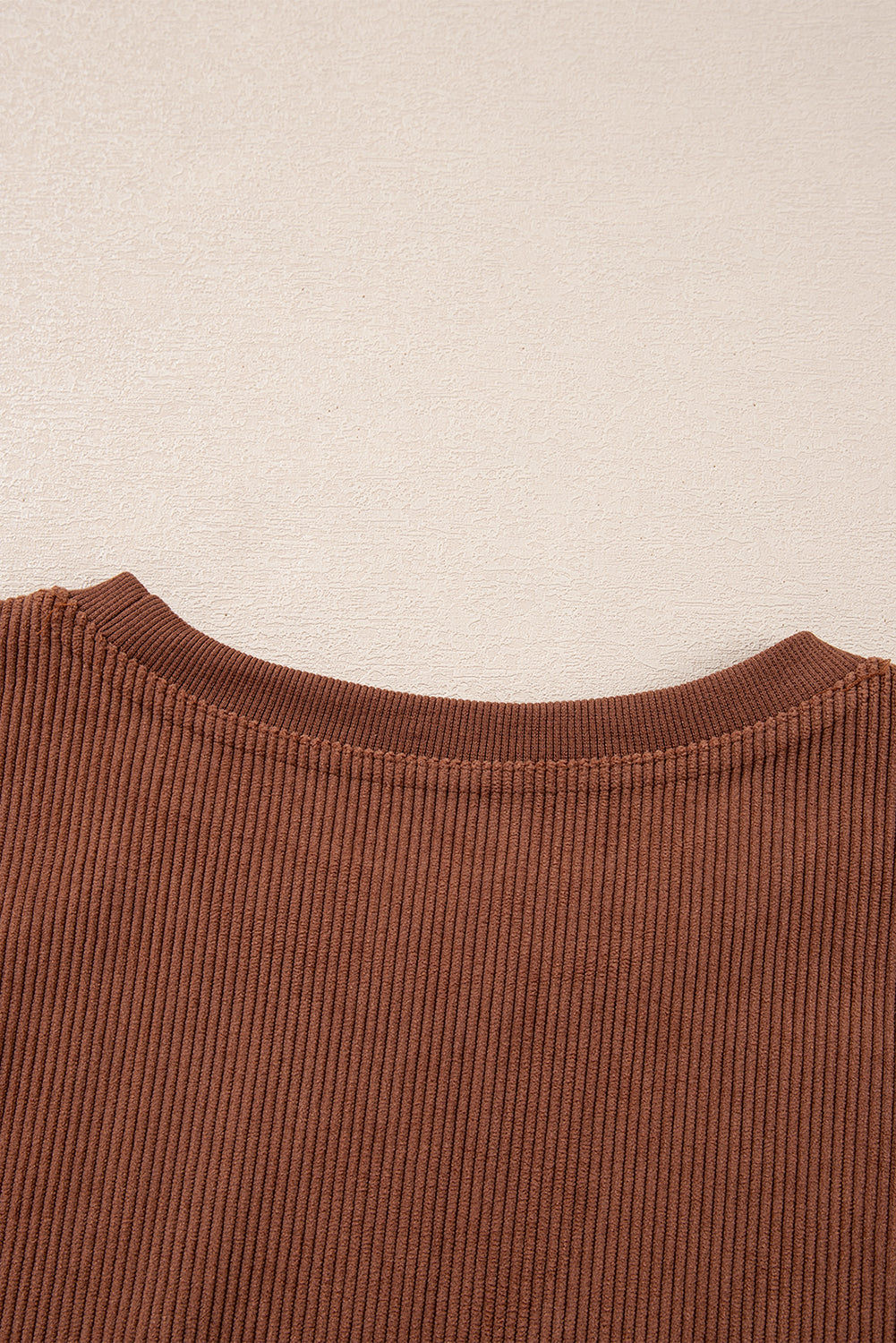Orange Thanksgiving Thankful Casual Ribbed Corded Sweatshirt