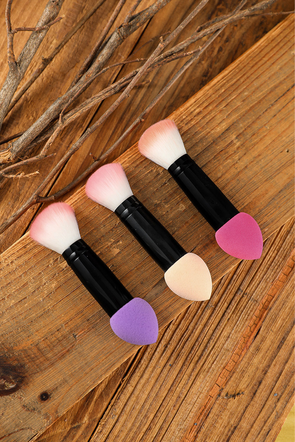 Rose Foundation Blending Brush Double Ended Makeup Brush